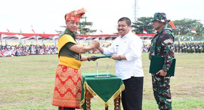 Tutup TMMD di Kecamatan Pinggir, Ini Pesan KSAD kepada Anggota TNI